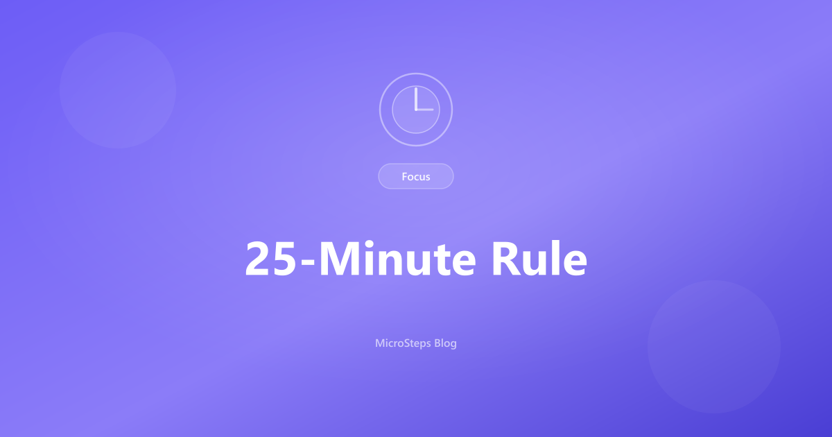 25-Minute Rule blog cover