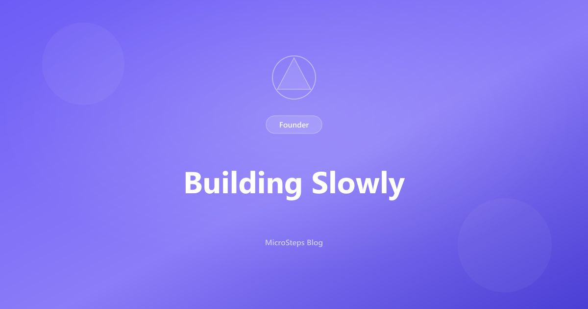 Building Slowly blog cover